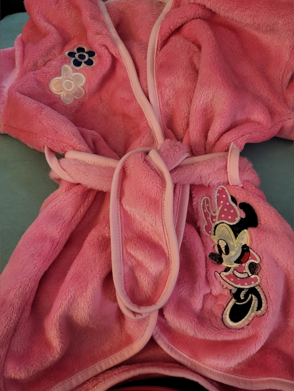 NWOT Pink Minnie Mouse Kids Plush Robe 3-4T #1347-723